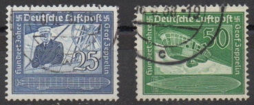 Michel Nr. 669 - 670, Flugpostmarken gestempelt.